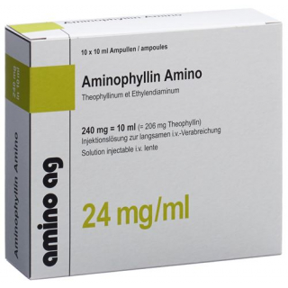 Аминофиллин Амино 240 мг/10мл 10 ампул