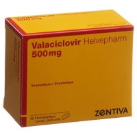 Valaciclovir Helvepharm 500 mg 30 filmtablets Valaciclovir Helvepharm 500 mg 30 filmtablets