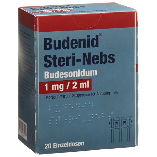 Буденид Стери Небс 1 мг/2 мл 20х2 мл суспензия для ингалятора
