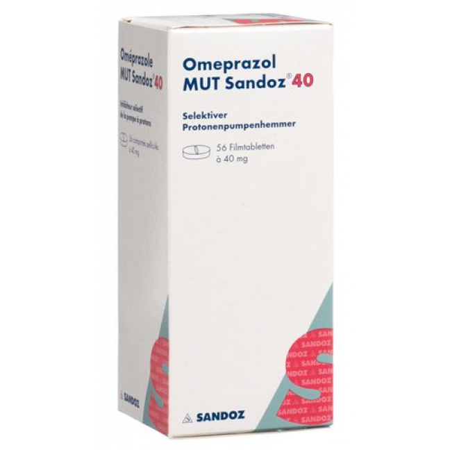 Omeprazol Mut Sandoz 40 mg 56 filmtablets