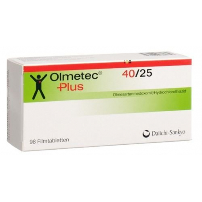 Olmetec Plus 40/25 98 filmtablets