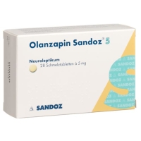 Оланзапин Сандоз 5 мг 28 ородиспергируемых таблеток Оланзапин Сандоз 5 мг 28 ородиспергируемых таблеток