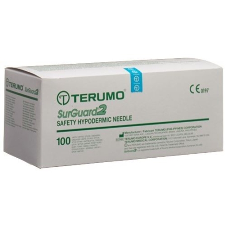 Terumo SurGuard2 Sicherheits-Einmalkanulen 25г 0.5x16мм Orange 100 штук