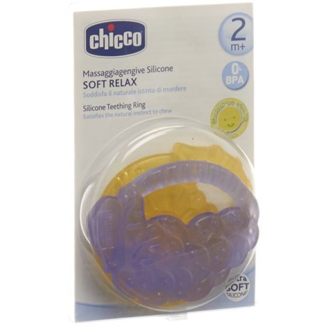 Chicco Massage Beissring Silikon Zit/tra 2+m 2 штуки