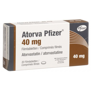 Аторва Пфайзер 40 мг 30 таблеток покрытых оболочкой 