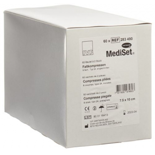 MediSet Faltkompressen Typ 24 8-fach 7.5x10см 8-fach 2 штуки