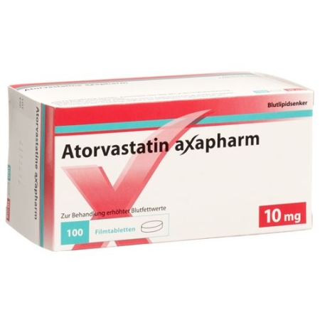 Atorvastatin Axapharm 10 mg 100 filmtablets