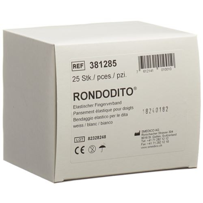 Rondodito Fingerverband Trikotschlauch Weis 25 штук