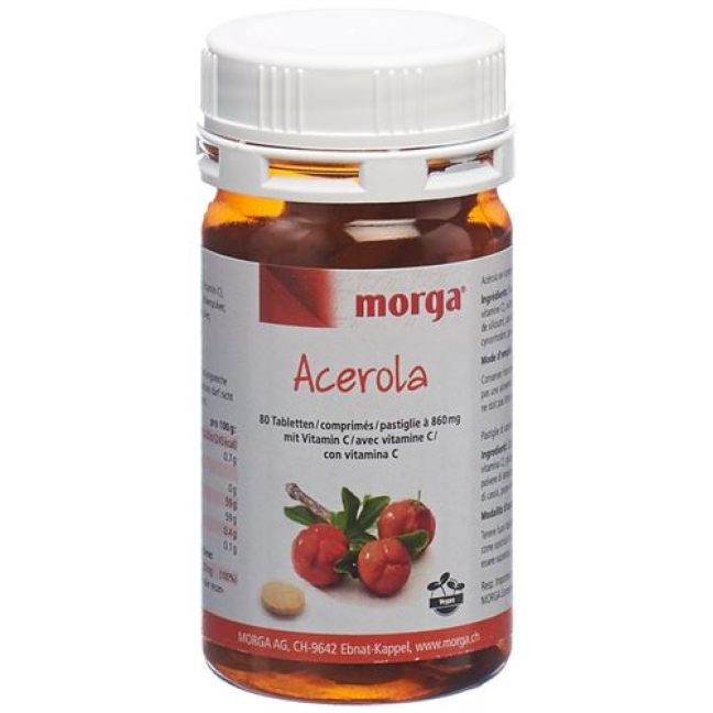 Biorex Acerola в таблетках, 80мг Vitamin C 80 штук