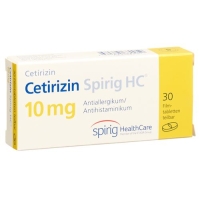 Цетиризин Спириг 10 мг 30 таблеток покрытых оболочкой 