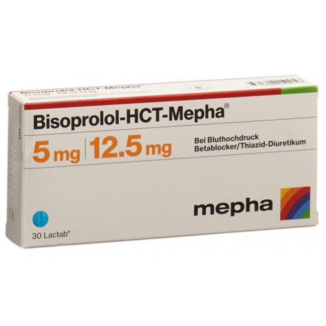 Bisoprolol HCT Mepha 5/12.5 mg 30 Lactabs