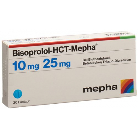 Bisoprolol HCT Mepha 10/25 mg 100 Lactabs