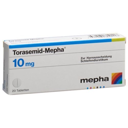 Torasemid Mepha 10 mg 20 tablets