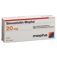 Simvastatin Mepha 20 mg 100 Lactabs