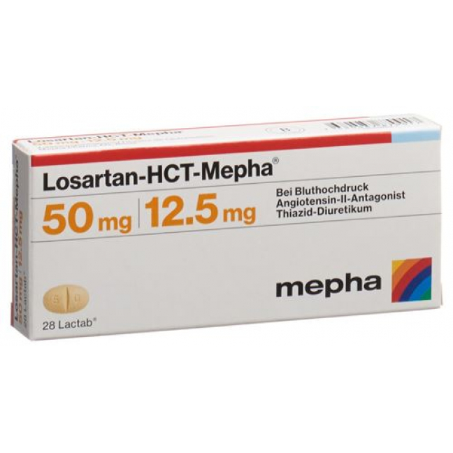 Losartan-HCT Mepha 50/12.5 mg 98 Lactabs