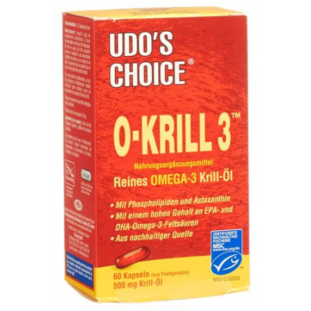 Udos Choice O-krill 3 Licaps 60 штук