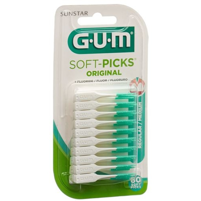 Gum Sunstar Borsten Soft Picks Regular 80 штук