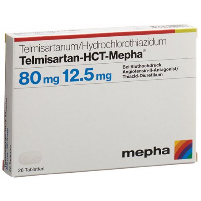 Telmisartan HCT Mepha 80/12.5 mg 28 tablets