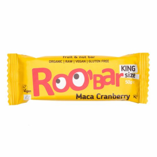 Roobar Rohkostriegel Maca Cranberry 16x 50г