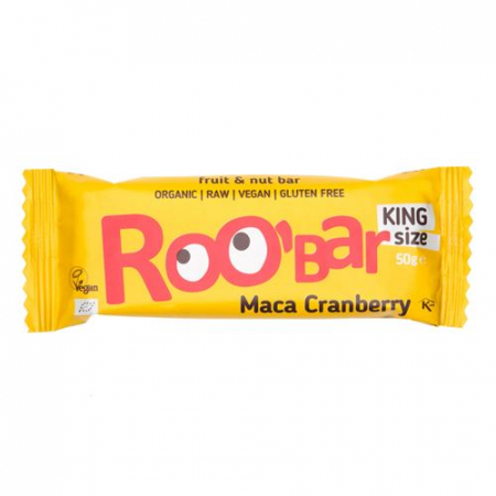 Roobar Rohkostriegel Maca Cranberry 16x 50г