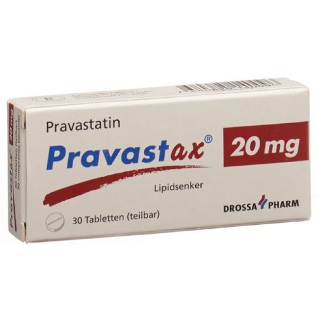 Pravastax 20 mg 30 tablets