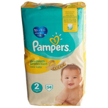 Pampers Prem Prot размер 2 3-6кг Mini Sparp 54 штуки