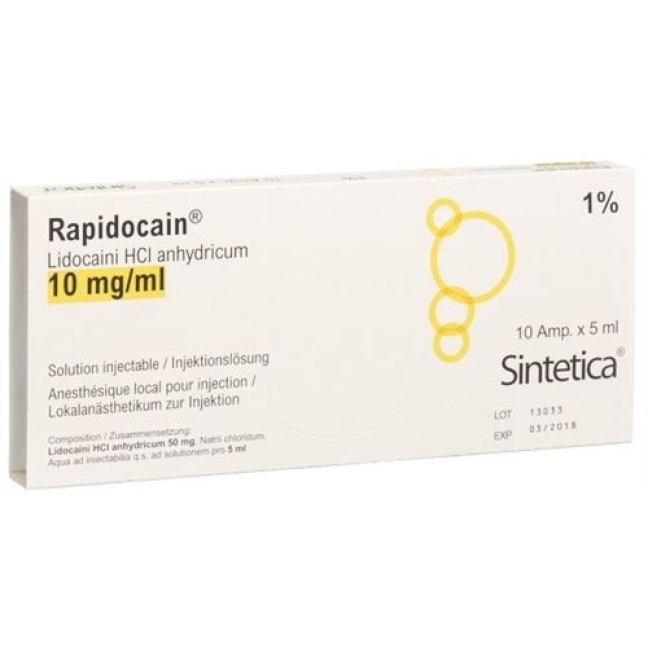 RAPIDOCAINE INJLSG 1% O KO