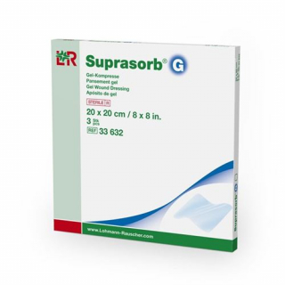 SUPRASORB G GEL-KOMPR 20X20CM