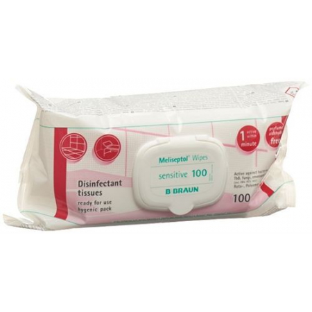 MELISEPTOL WIPES SENSITIVE 100