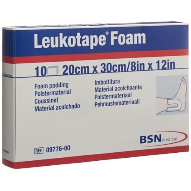 Leukotape Foam Polstermaterial 20x30см 10 штук