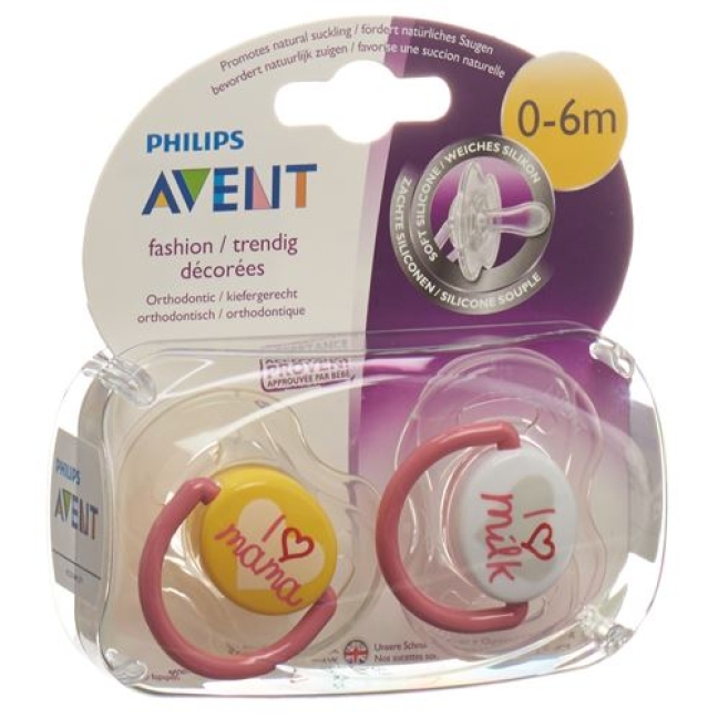 Avent Philips Beruhigungssaug Ilove 0-6m Gi 2 штуки