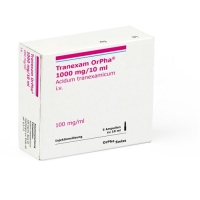 TRANEXAM ORPHA INJLS 1000MG TRANEXAM ORPHA INJLS 1000MG