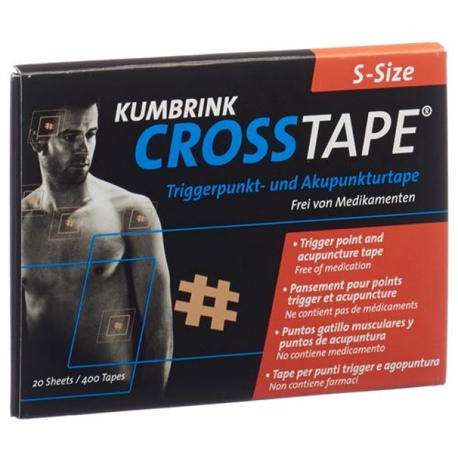 Crosstape Schmerz- Akupunkturtape S 400 штук