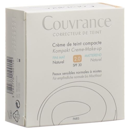 Avene Couvrance Kompakt Make-Up Mat Natur 02 10г