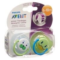 Avent Philips Beruhigungssaug Tier 6-18m Boy 2 штуки