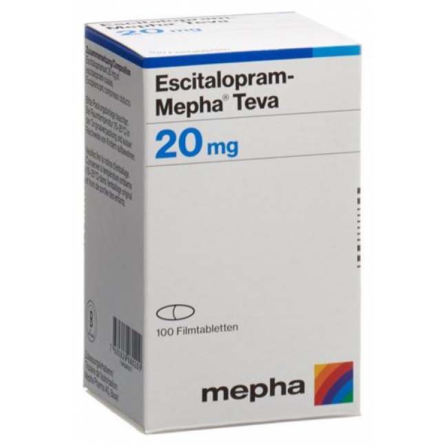 ESCITALOPRAM MEPHA TEVA 20MG