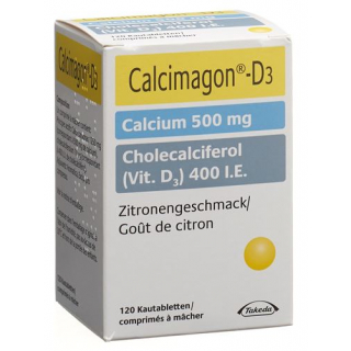 Кальцимагон Д3 Лимон 120 жевательных таблеток