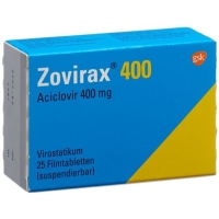 Зовиракс 400 мг 25 таблеток покрытых оболочкой Зовиракс 400 мг 25 таблеток покрытых оболочкой
