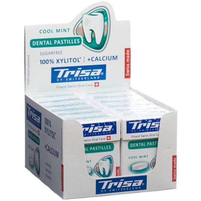 TRISA DENTAL PASTIL DISPL MINT