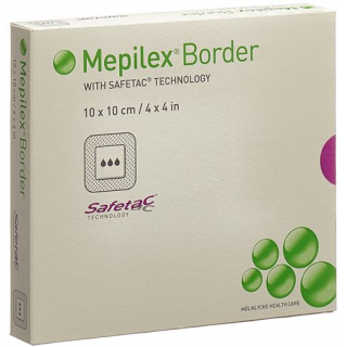 Mepilex Border Schaumverband 10x10см Silik 5 штук