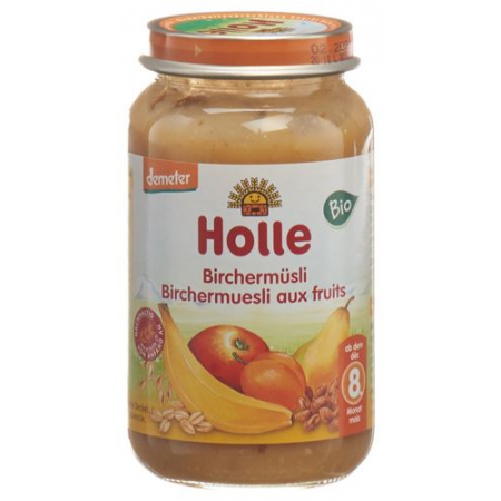 Holle Birchermusli nach dem 8. Monat Bio Glas 220г