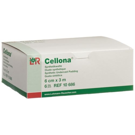 Cellona Synthetikwatte 6смx3m Weiss рулон 6 штук