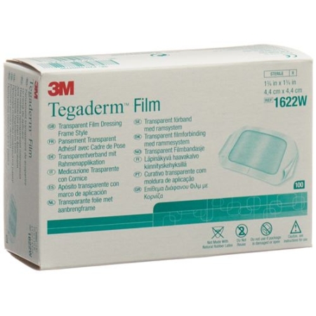 3M Tegaderm Film повязка для ран 4.4x4.4см 100 штук