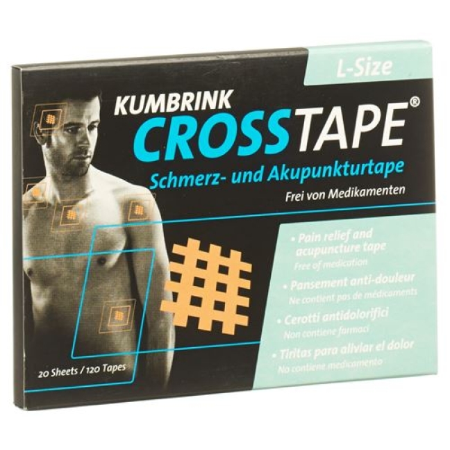 Crosstape Schmerz- Akupunkturtape L 120 штук