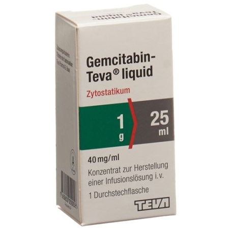 GEMCITABIN TEVA LIQ 1G/25M  KK