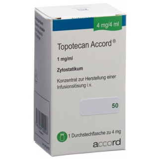 Topotecan Accord Infusionskonzentrat 4mg/4ml Durchstechflasche 5 Stück