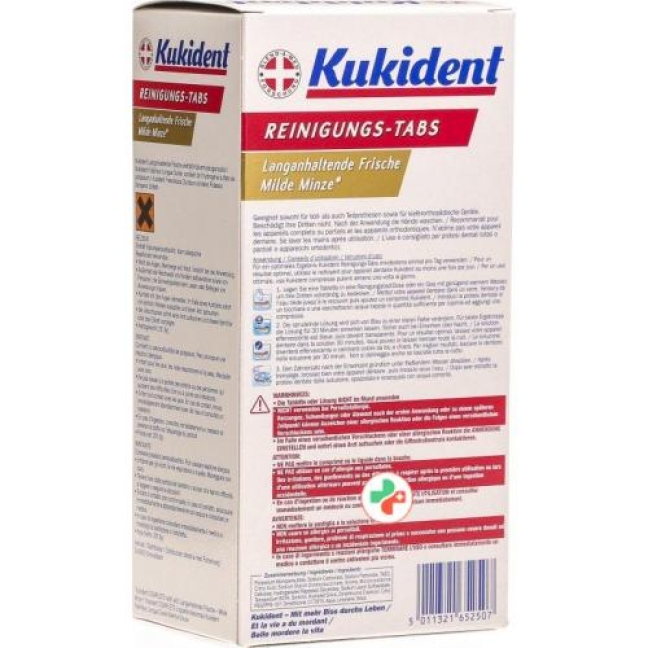 Kukident Reinigung-Tabs Frische Minze 112 штук