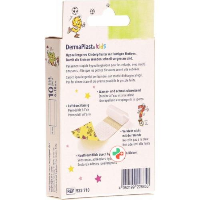 Dermaplast Kids 6смx10см 10 пластырей