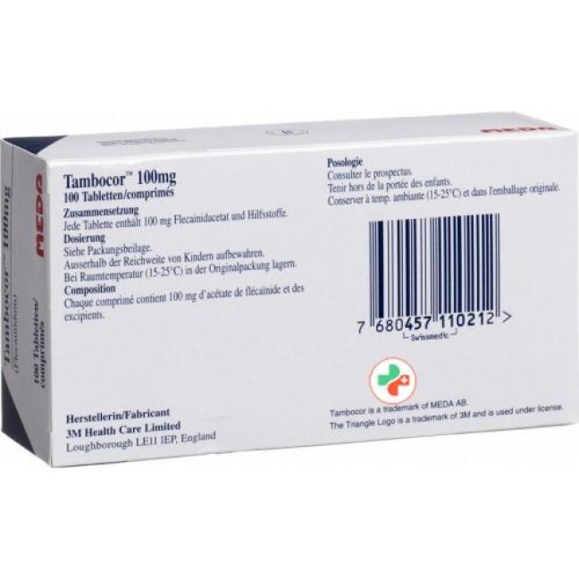 Tambocor 100 mg 100 tablets