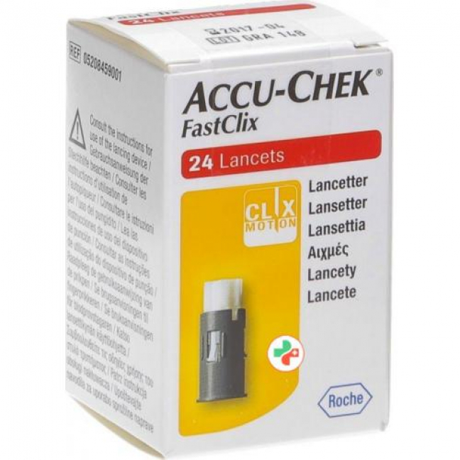 Accu Chek Mobile Fastclix ланцеты 4x 6 штук